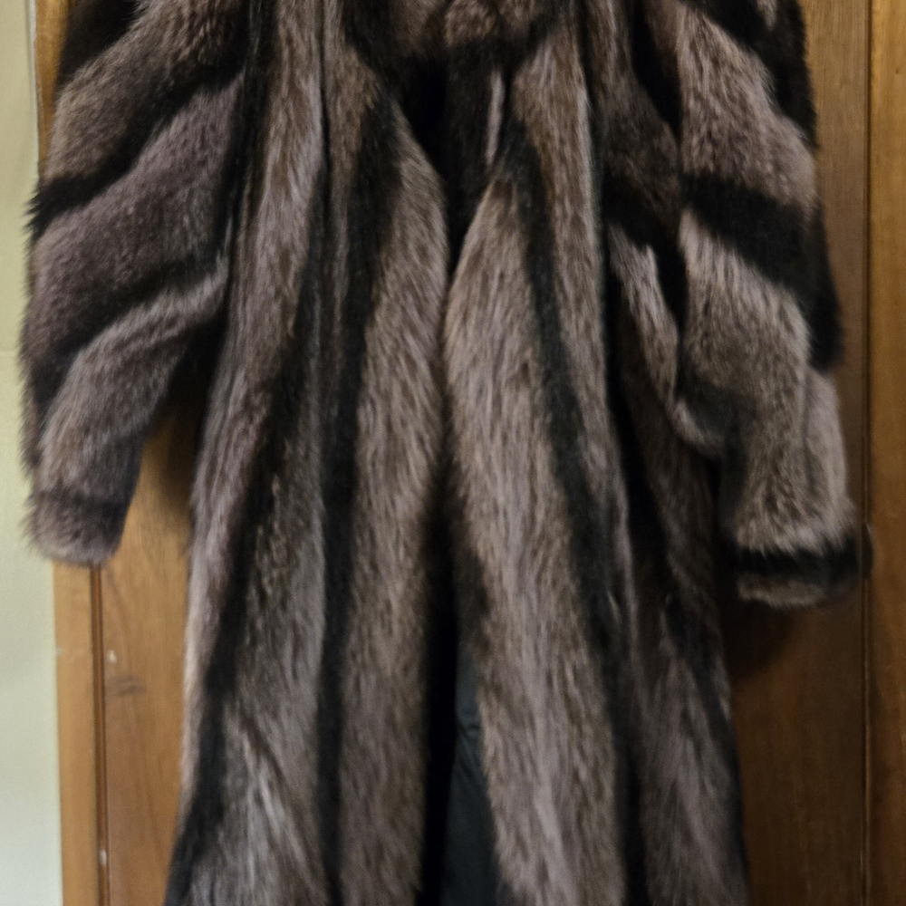 Luxurious Oversized Genuine Raccoon Fur Coat